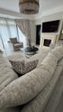 Oscar Pebble 4 Piece Corner Sofa & Stool